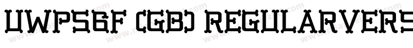 UWPS6F (GB) RegularVersion 10字体转换
